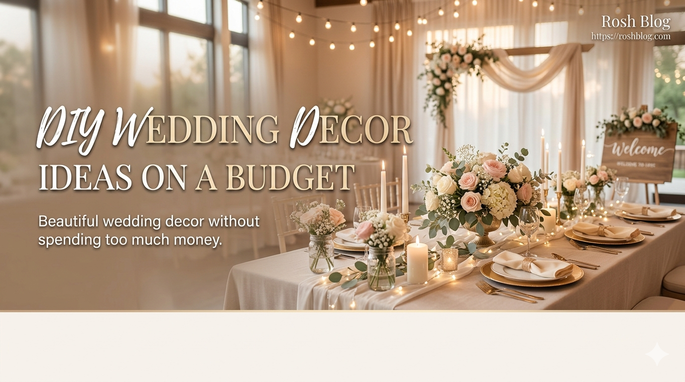 DIY Wedding Decoration Ideas on a Budget