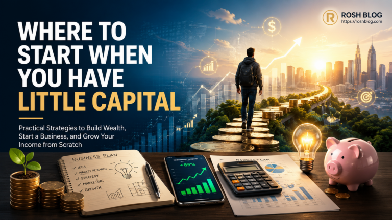 Where to start when you have little capital