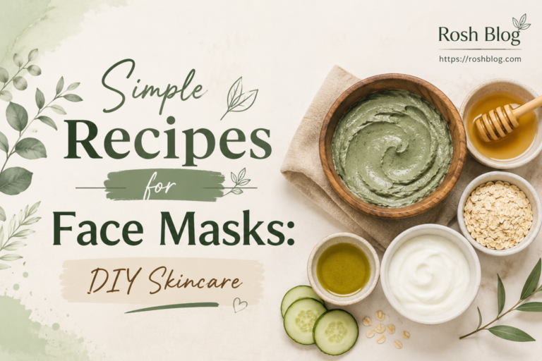Simple recipes for face masks DIY skincare