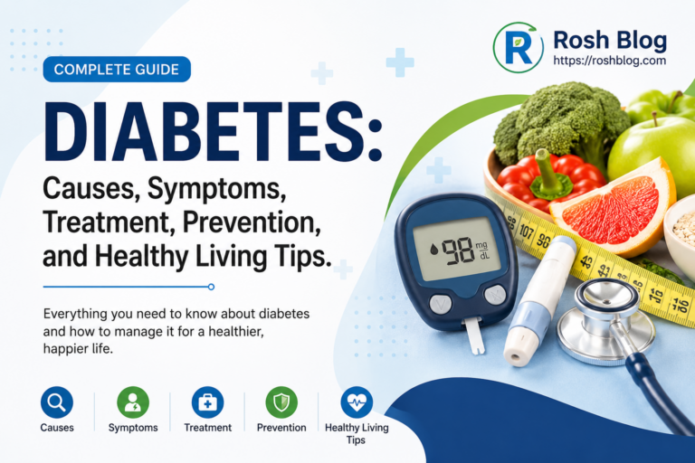 Diabetes: Causes, Symptoms, Prevention, Treatment, and Healthy Living Guide